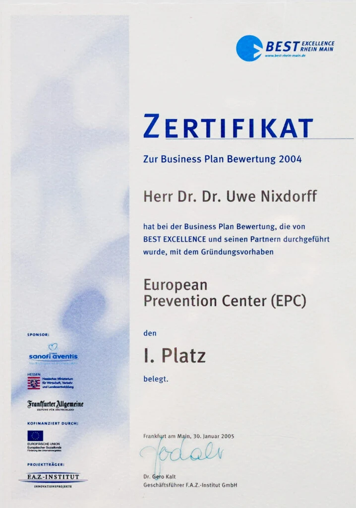 BEST EXCELLENCE Rhein-Main · المركز الأول