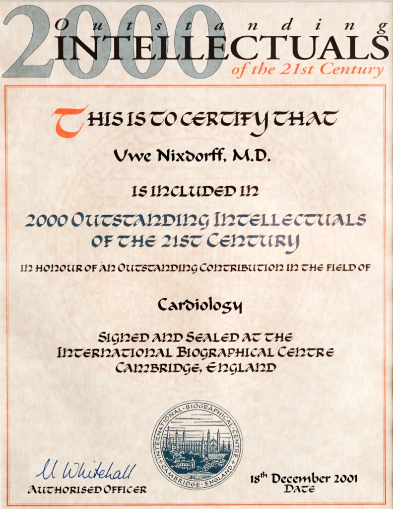 2000 Outstanding Intellectuals of the 21st Century